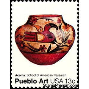 United States of America 1977 Pueblo Pottery: Acoma Pot