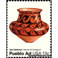 United States of America 1977 Pueblo Pottery: San Ildefonso Pot