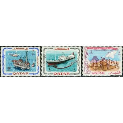 Qatar Ships , 3 stamps