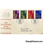 Queen Elizabeth II 25th Anniversary Coronation First Day Cover, Great Britain, May 31, 1978-StampPhenom