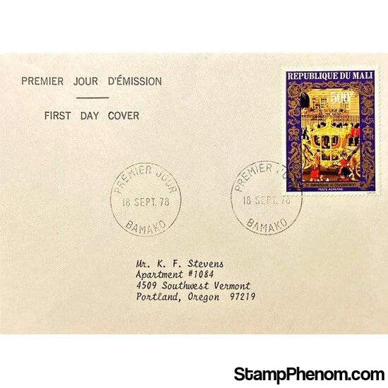 Queen Elizabeth II 25th Anniversary Coronation First Day Cover, Mali, September 18, 1978-StampPhenom