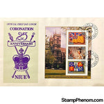 Queen Elizabeth II 25th Anniversary Coronation First Day Cover, Niue, June 26, 1978-StampPhenom
