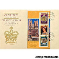 Queen Elizabeth II 25th Anniversary Coronation First Day Cover, Northern Cook Islands, May 24, 1978-StampPhenom
