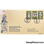 Queen Elizabeth II 25th Anniversary Coronation First Day Cover, Swaziland, June 2, 1978-StampPhenom
