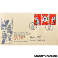 Queen Elizabeth II 25th Anniversary Coronation First Day Cover, The Solomon Islands, April 21, 1978-StampPhenom