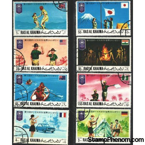 Ras Al Khaima Scouting , 8 stamps