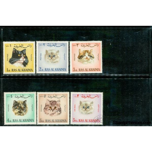 Ras Al Khaima Cats , 6 stamps