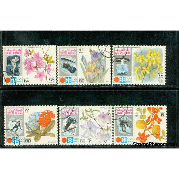 Ras Al Khaima Flowers , 6 stamps