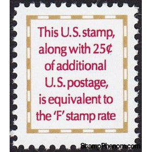 United States of America 1991 Rate Makeup Stamp