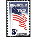 United States of America 1964 Register and vote, flag