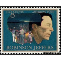 United States of America 1973 Robinson Jeffers, Man and Children of Carmel with Burro