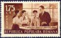 Romania 1953 Assorted Collection #1-Stamps-Romania-Used-Pioneers in Laboratory 1.75 L - Brown-StampPhenom