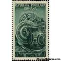 Romania 1953 Assorted Collection #1-Stamps-Romania-Used-Ceramics 10 B - Dark Green-StampPhenom