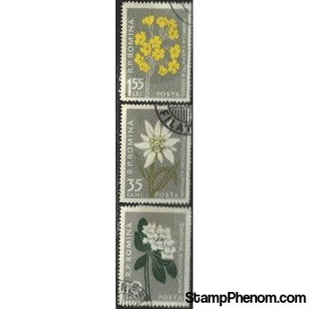 Romania Flowers Lot 2 , 3 stamps