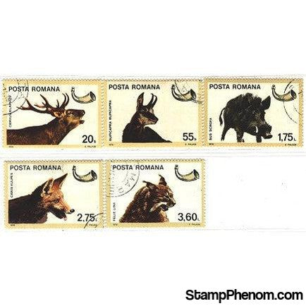 Romania Lot 2 Animals , 5 stamps