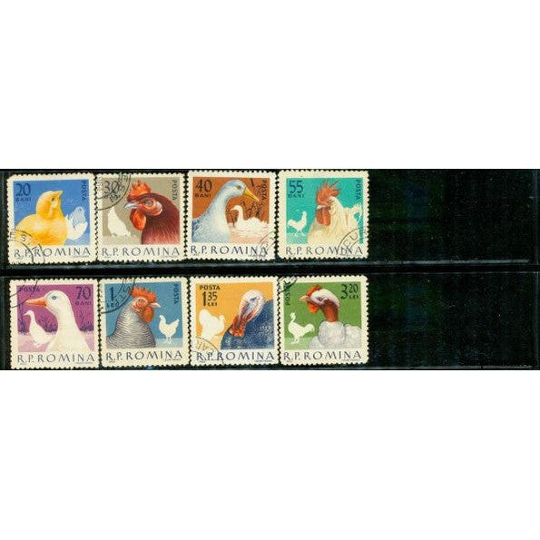 Romania Birds , 8 stamps