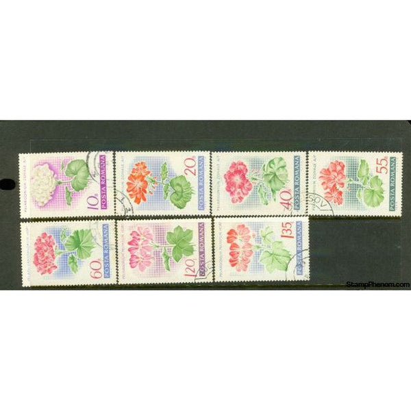 Romania Flowers Lot 2 , 7 stamps