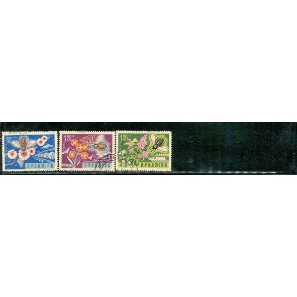 Romania Flowers Lot 6 , 3 stamps