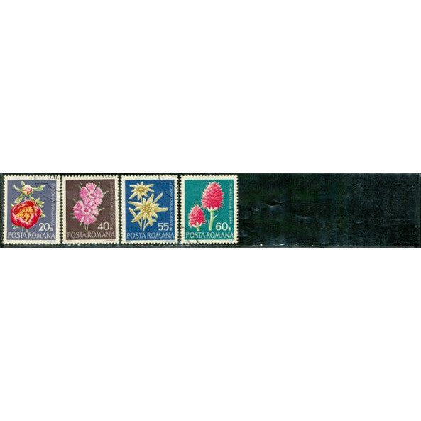 Romania Flowers , 4 stamps