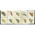 Romania Reptiles , 10 stamps