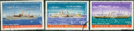 Romania Ships , 3 stamps