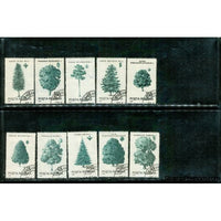 Romania Trees , 10 stamps