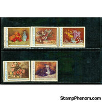 Romania Flowers Lot 9 , 5 stamps