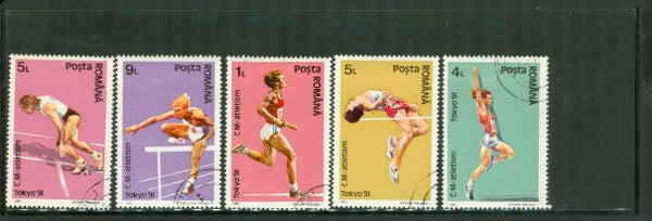 Romania Olympics Lot 10 , 5 stamps