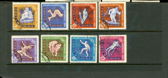 Romania Olympics Lot 3 , 8 stamps