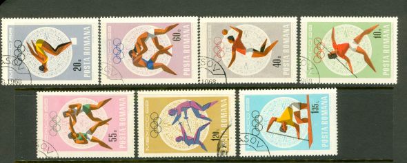 Romania Olympics Lot , 7 stamps