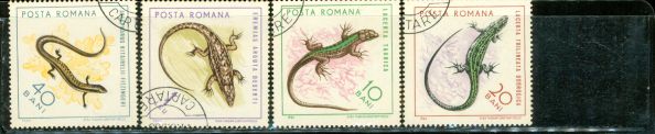 Romania Reptiles , 4 stamps