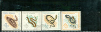 Romania Snakes , 4 stamps