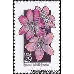 United States of America 1992 Round-lobed Hepatica (Anemone americana)