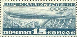 Russia 1931 Airship Over Dnieper Hydroelectric Plant Under Construction