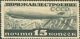 Russia 1932 Airship Over Dnieper Hydroelectric Plant Under Construction