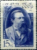 Russia 1935 Portrait of Friedrich Engels (1820-1895), Revolutionary