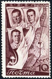Russia 1938 Portrait of Crew of ANT-25 and Flight Route
