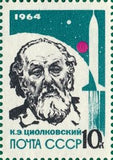 Russia 1964 Portrait of K.E. Tsiolkovsky (1857-1935) - Russia-1964-Portrait-of-KE-Tsiolkovsky-1857-1935