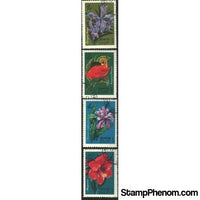 Russia Flowers , 4 stamps