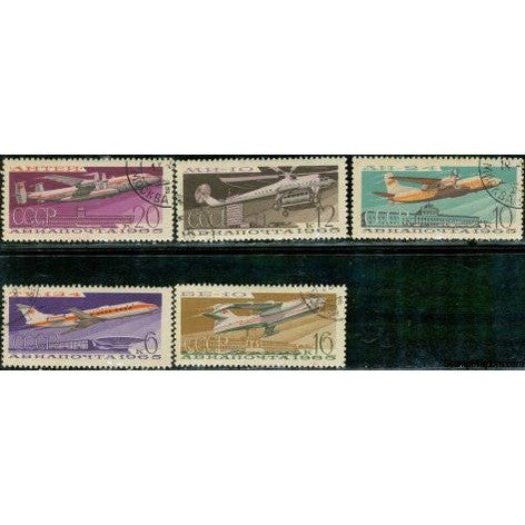 Russia Aircraft , 5 stamps