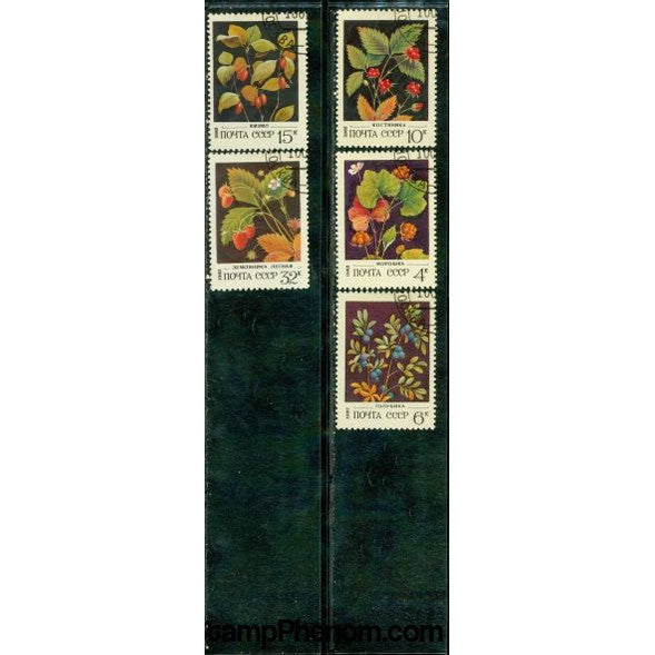 Russia Flowers Lot 12 , 5 stamps