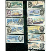 Russia Ships , 11 stamps