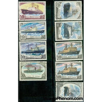 Russia Ships , 9 stamps