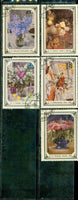 Russia Flowers Lot 14 , 5 stamps