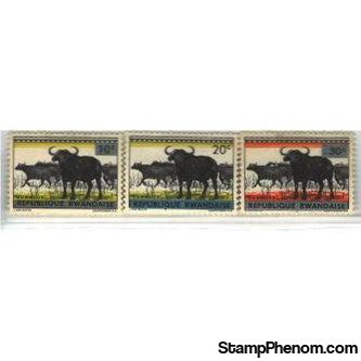 Rwanda Buffalos , 3 stamps