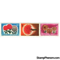 Rwanda Flowers , 3 stamps