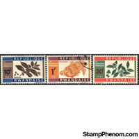 Rwanda Fruits , 3 stamps