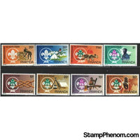 Rwanda Scouting , 8 stamps