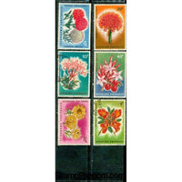 Rwanda Flowers Lot 2 , 6 stamps