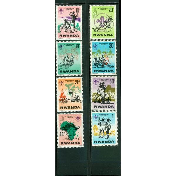 Rwanda 1978 Scouting , 8 stamps – StampPhenom